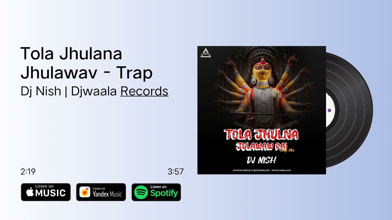 Tola Jhulana Jhulavav Dai   Trap Mix  Dj Nish  Sound Check  Trap   soundcheck