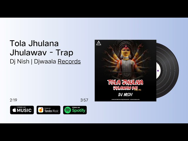 Tola Jhulana Jhulavav Dai - Trap Mix | Dj Nish | Sound Check & Trap | #soundcheck class=