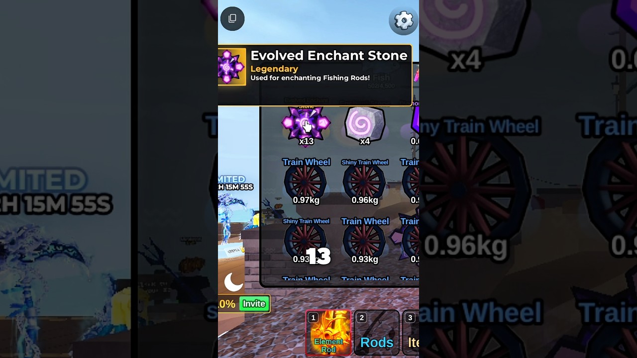 BUG EVOLVED ENCHANT STONE FISH IT 