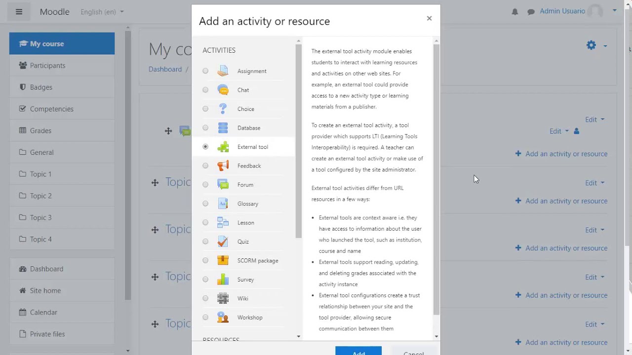 How to insert Educaplay activities in Moodle using LTI - YouTube