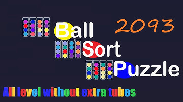 Ball Sort Puzzle Level 2093 🎯 All level without extra tube 😂 Game Walkthrough 😘
