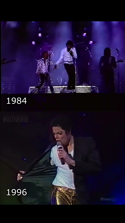 1984 vs 1996 (Off The Wall)  #michaeljackson #live #comparison  #music #concert #wow