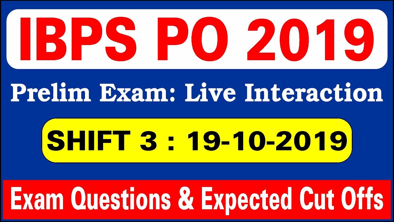 IBPS PO Prelims Exam Analysis || IBPS PO Prelim Exam Review by Students 3PM Shift on 19 Oct 2019.