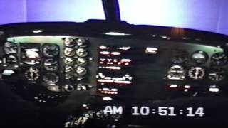 King Air 200 Simulator Training. IFR Approach to Orlando Airport