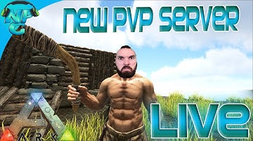 ARK Survival Evolved New 10x PVP Server Live Stream! Live Series E1