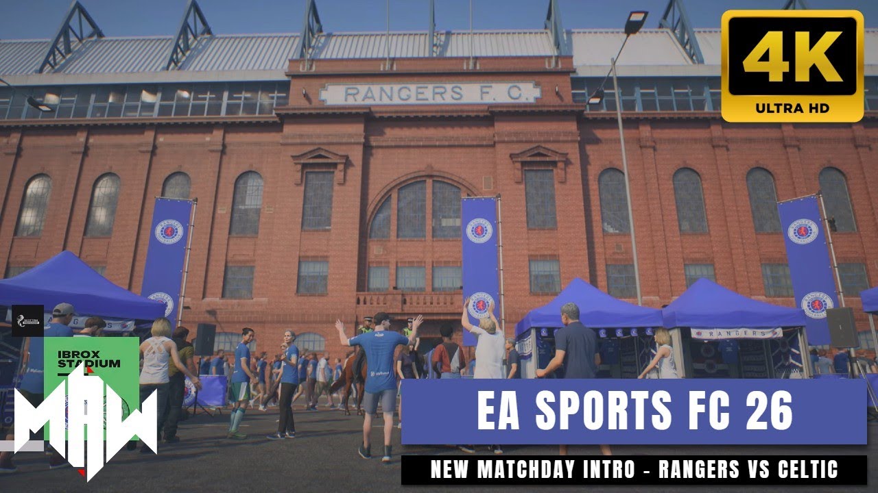 EA SPORTS FC 26 | MATCHDAY INTRO – RANGERS VS CELTIC AT IBROX | 4K ULTRA HD