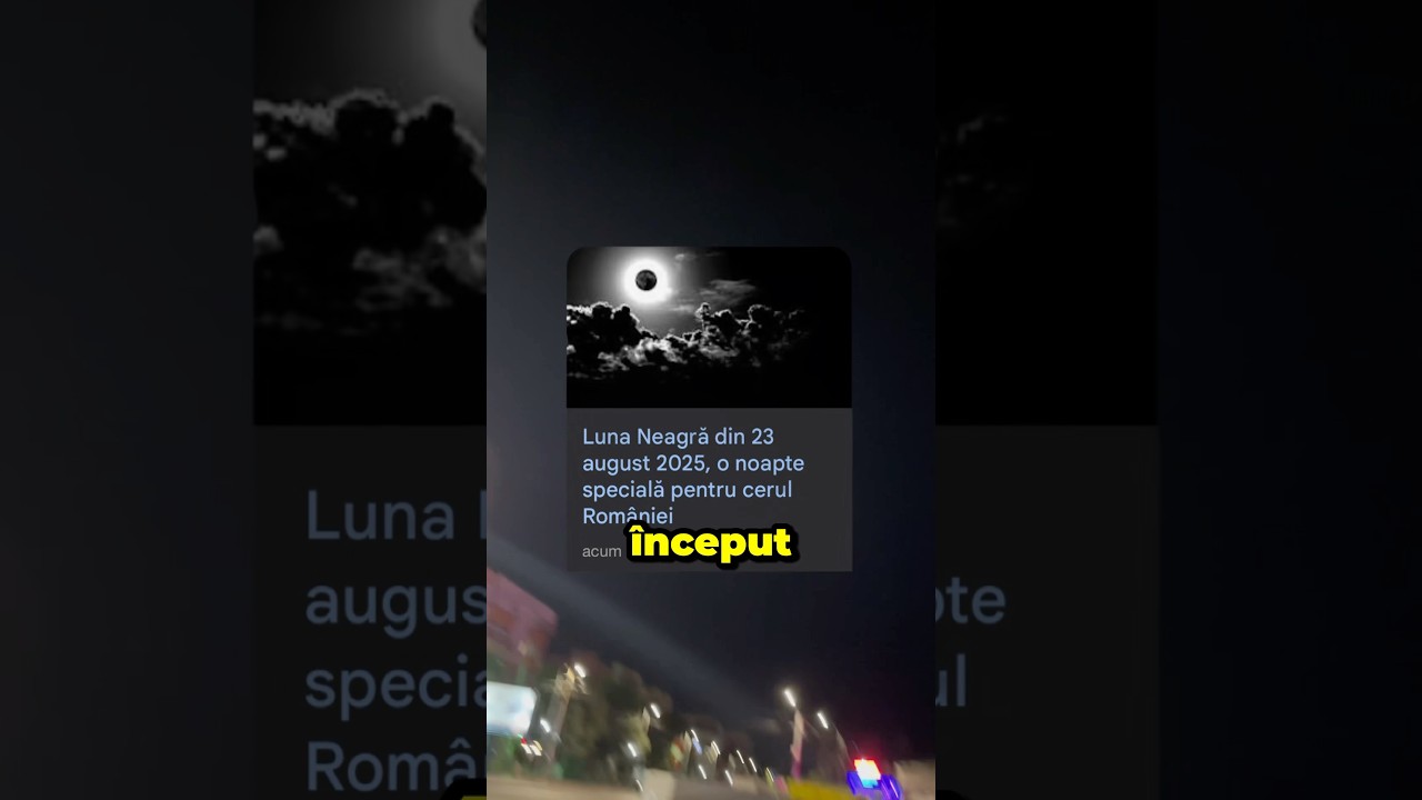 LUNA A DISPARUT DE PE CER