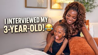 I Interviewed My 3-Year-Old… I Was NOT Ready for Her Answers 😂😭