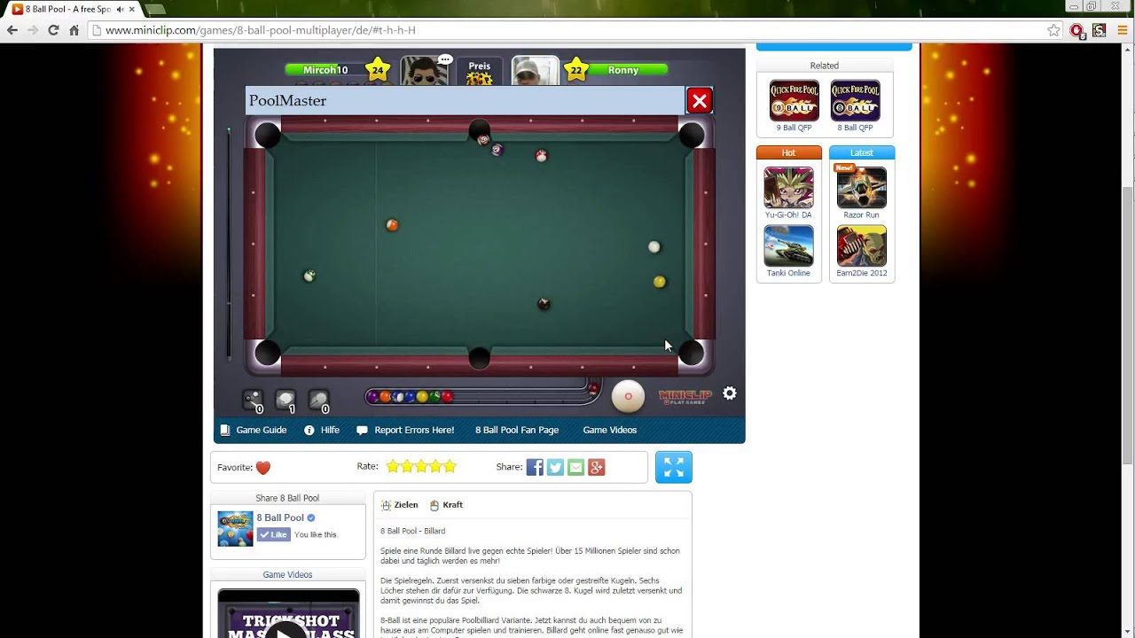 Miniclip 8 Ball Pool Multiplayer Help Tool [Legit ...