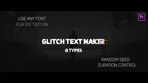 Premiere Pro Template: Glitch Text Maker
