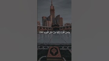 وَلَقَدْ خَلَقْنَا الْإِنسَانَ | سورة ق #قرآن_كريم #اكسبلور #quransurah #إسلاميات #راحة_نفسية