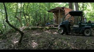 Alabama Off Grid Cabin Breakfast on a Hot Summer Morning . #alabama #outdoorsman #Woodsman #coleman