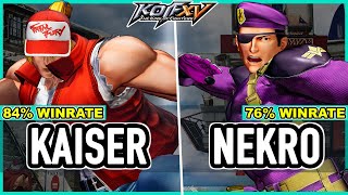 KOF XV ▰ Kaiser (Kyo/Terry/Ryo) vs Nekro (Heidern/Benimaru/Athena)