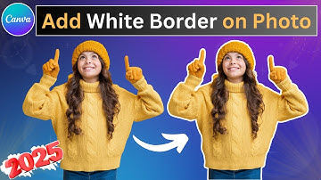 How to Add White Border on Photo in Canva | Canva Course 2025 | Tech By Hafsa