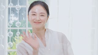 2児の母・中越典子、透明感溢れるツヤ美肌を披露　子育てで感じる幸せな瞬間も明かす「100回チューして！って…」　『ミノン アミノモイスト』新WEBCM「よくばりたい」篇