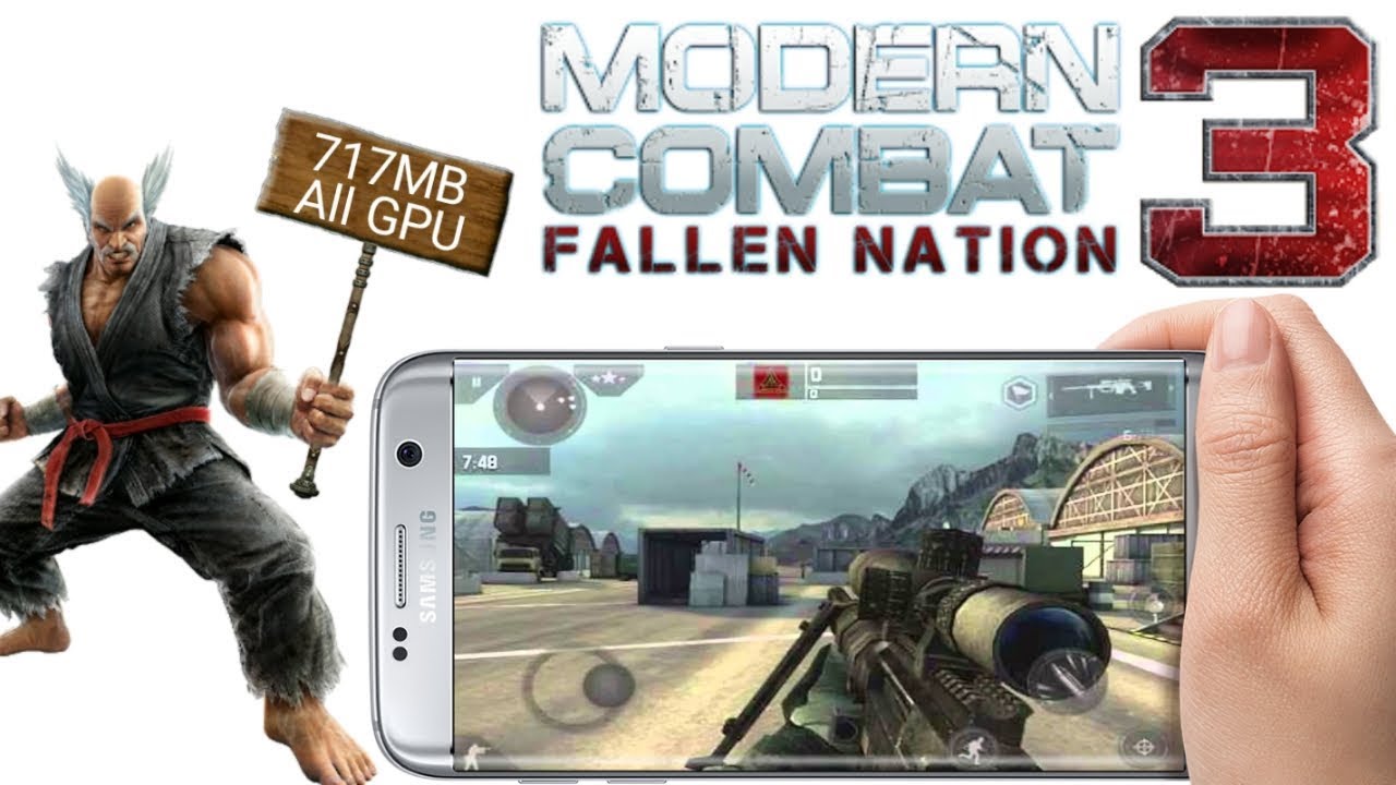 Modern Combat 3 Fallen Nation mod apk+datagameplay prof Gaming