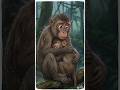 Creative Monkeys! Treehouses Provide Shelter from the Rain #aishorts  #aimonkey #monkey #viralshorts