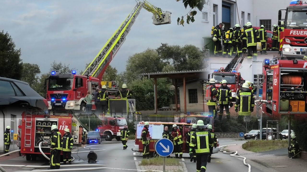 [F_Gewerbebetrieb] Brennt PKW in Werkstatt// Einsatz Feuerwehr Bad Essen-Eielstädt-Wittlage
