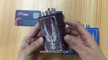 [2Fdeal]Fire-phoenix Style 18650 Squonk Mechanical Box Mod w/ Glass Bottle / Spring Contact