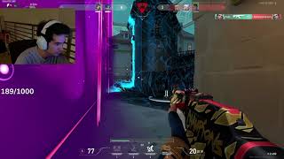 Aspas and teammate's reaction when mibr Zekken did this crazy 1v3 clutch
