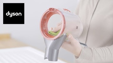How to empty and clean the clear bin on your Dyson V8™ and V7 Advanced™ cordless vacuum