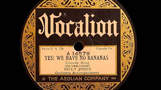 The Wildly Viral 1923 Hit: Yes! We Have No Bananas - Billy Jones | TV OPÇÃO REMASTER
