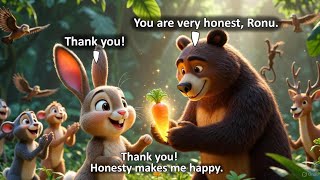 The Honest Little Rabbit 🐰 | Kids Moral Story | Honesty Is the Best Policy