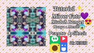 #Tutorial cara Membuat Foto Menjadi Mirror || Dengan Aplikasi PhotoGrid💕 || Gampang Banget 😍 screenshot 5