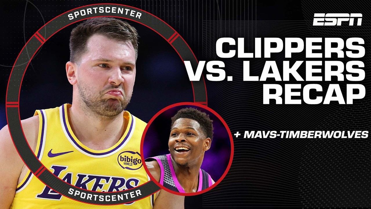 NBA RECAP 🏀 Battle of LA + Ant-Man DROPS 40 on Dallas 😤 | SportsCenter