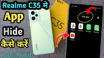 How to hide apps in Realme C35 ||How to hide apps in Realme C35 ||