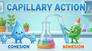 What is Capillary Action? 🧪 Adhesion vs. Cohesion & How Water Climbs Up Explained!