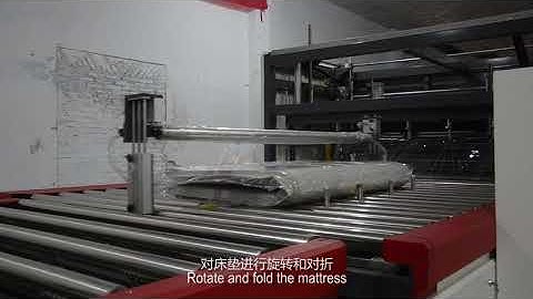 fully automatic mattress compression and rolling folding packing machine