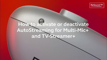 How to activate or deactivate AutoStreaming for Multi Mic+  and TV Streamer+