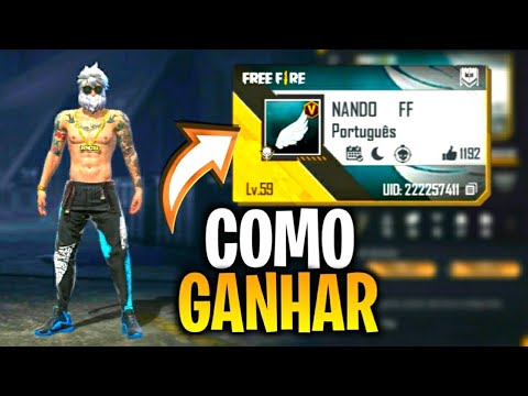 COMO COLOCAR NOME VERIFICADO NA CONTA FREE FIRE COMO COLOCAR V DE  VERIFICADO INFLUENCIADOR FREE FIRE 