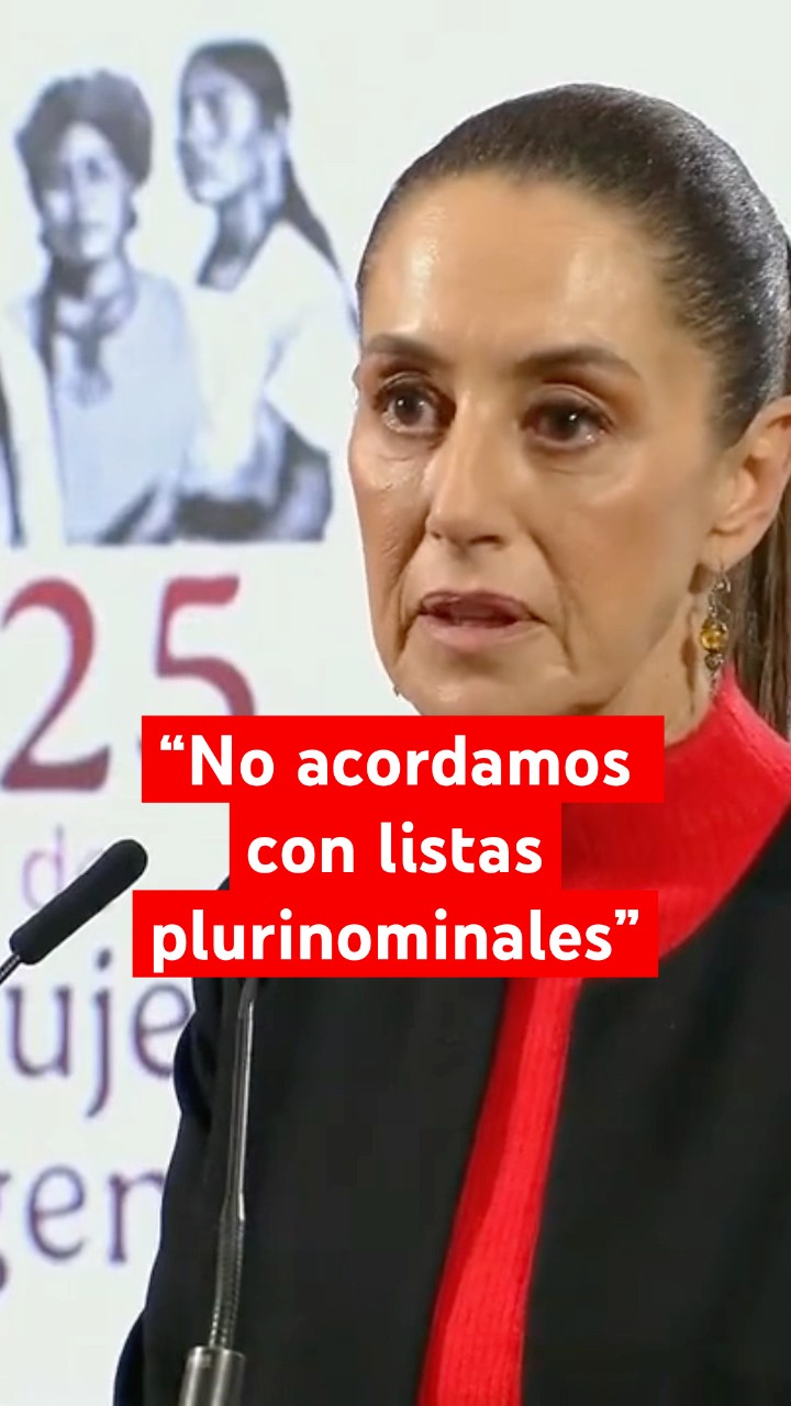 Sheinbaum propone la eliminación de listas plurinominales #shorts