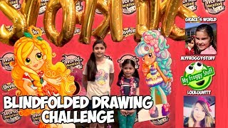 Blindfolded DRAWING CHALLENGE CHIPMUNK Voices ft MyFroggyStuff Grace's World LouLouVitt