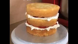 Simple Pink Drip Cake