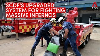SCDF’s latest system for tackling massive oil tank fires
