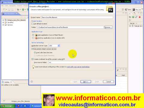 aula 2149 Usando banco de dados em novo projeto flex java blazeds