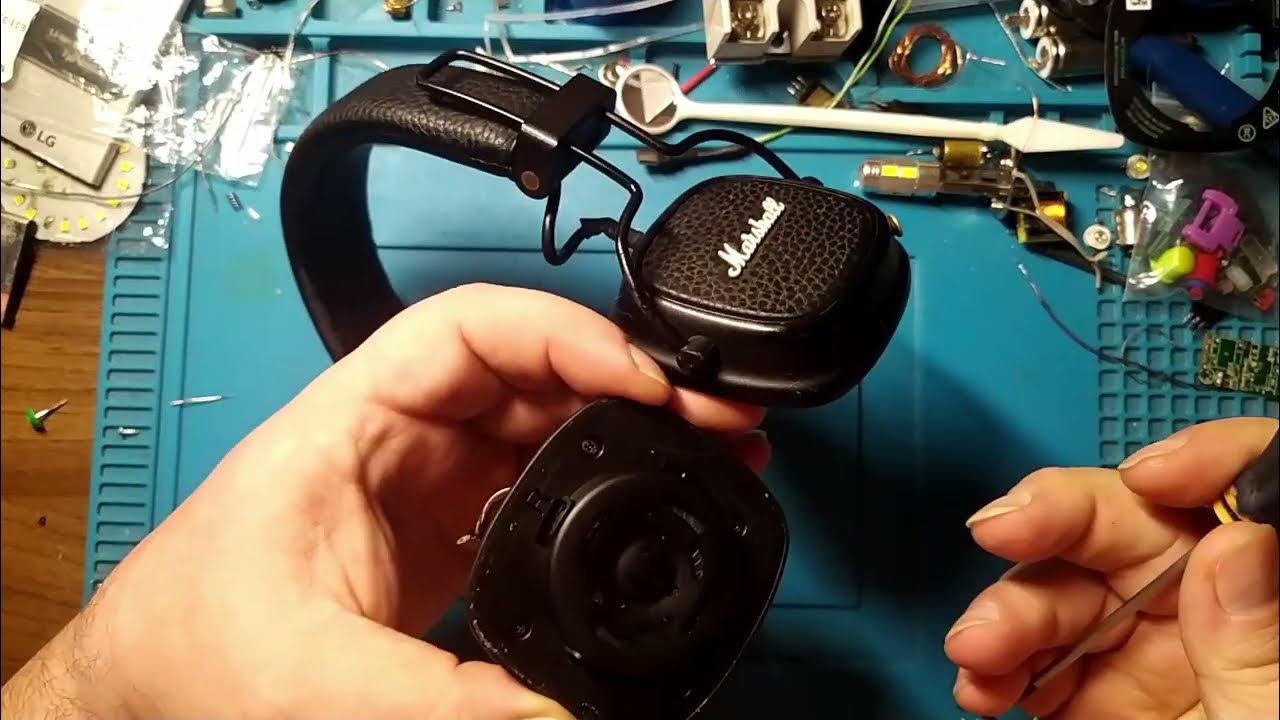 Ремонт беспроводных наушников Marshall Major II-как сделать