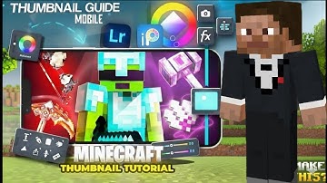 Minecraft Thumbnail Tutorial For Mobile #minecraft #thumbnail 