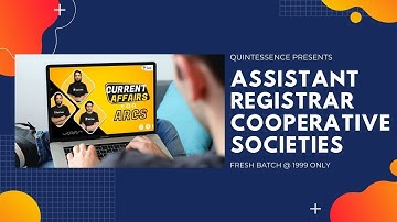 ASSISTANT REGISTRAR COOPERATIVE SOCIETIES : JKPSC - FRESH ANNOUNCEMENT