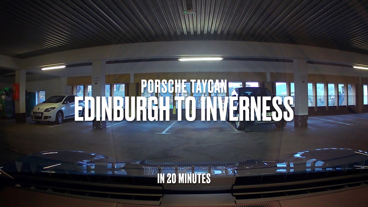 Edinburgh to Inverness in 20 minutes 4K | Porsche Taycan 4S