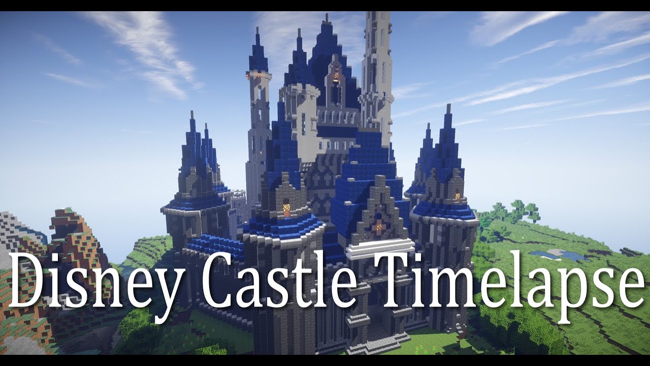 マインクラフト シンデレラ城ができるまで Disney Cinderella Castle マイクラ 建築 Minecraft Timelapse Neobuild Youtube