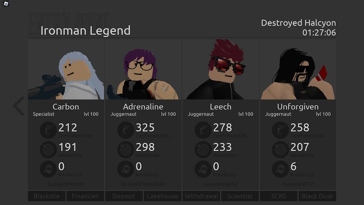 [PINNED COMMENT] No Armor Ironman Legend Loud - Entry Point Roblox ...
