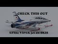 EFlite Viper 70mm EDF Jet 6S 12 blades 1100mm Skis test flight
