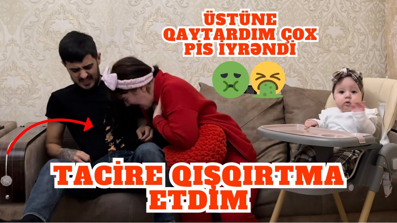 TACİRƏ QIŞQIRTMA ETDİM | ÜSTÜNƏ QUSDUM | ƏSƏBLƏŞDİ 🤮