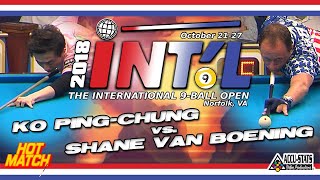 HOT MATCH: KO Ping-Chung vs. Shane VAN BOENING - 2018 INTERNATIONAL 9-BALL OPEN screenshot 1