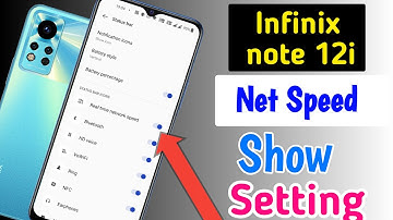Infinix note 12i me net speed show kaise kare/Infinix note 12i net speed setting/data speed