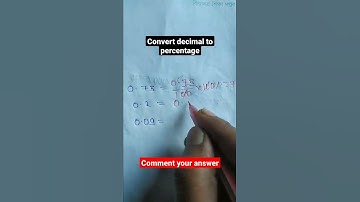convert decimal to percentage #shorts